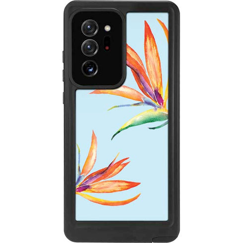 Birds of Paradise Summer Galaxy Note20 Ultra 5G Waterproof Case